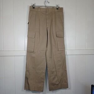 Polo Ralph Lauren Heavy Twill Pleated‎ Cargo Pants Mens 32x30 Military Surplus